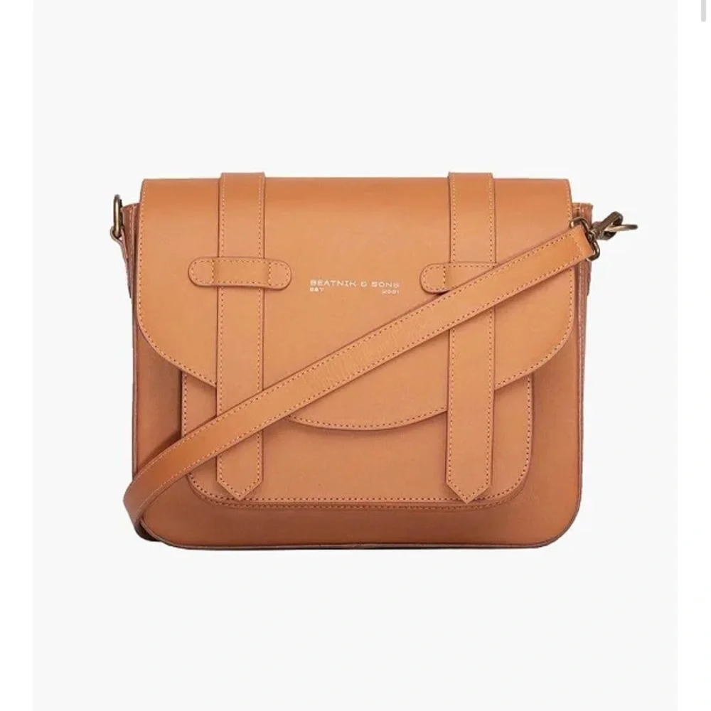 Tan Leather Crossbody Bag